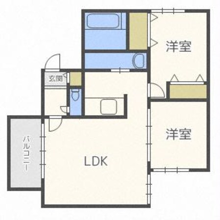 ＬＯＧＥＭＥＮＴＳ厚別中央の物件間取画像